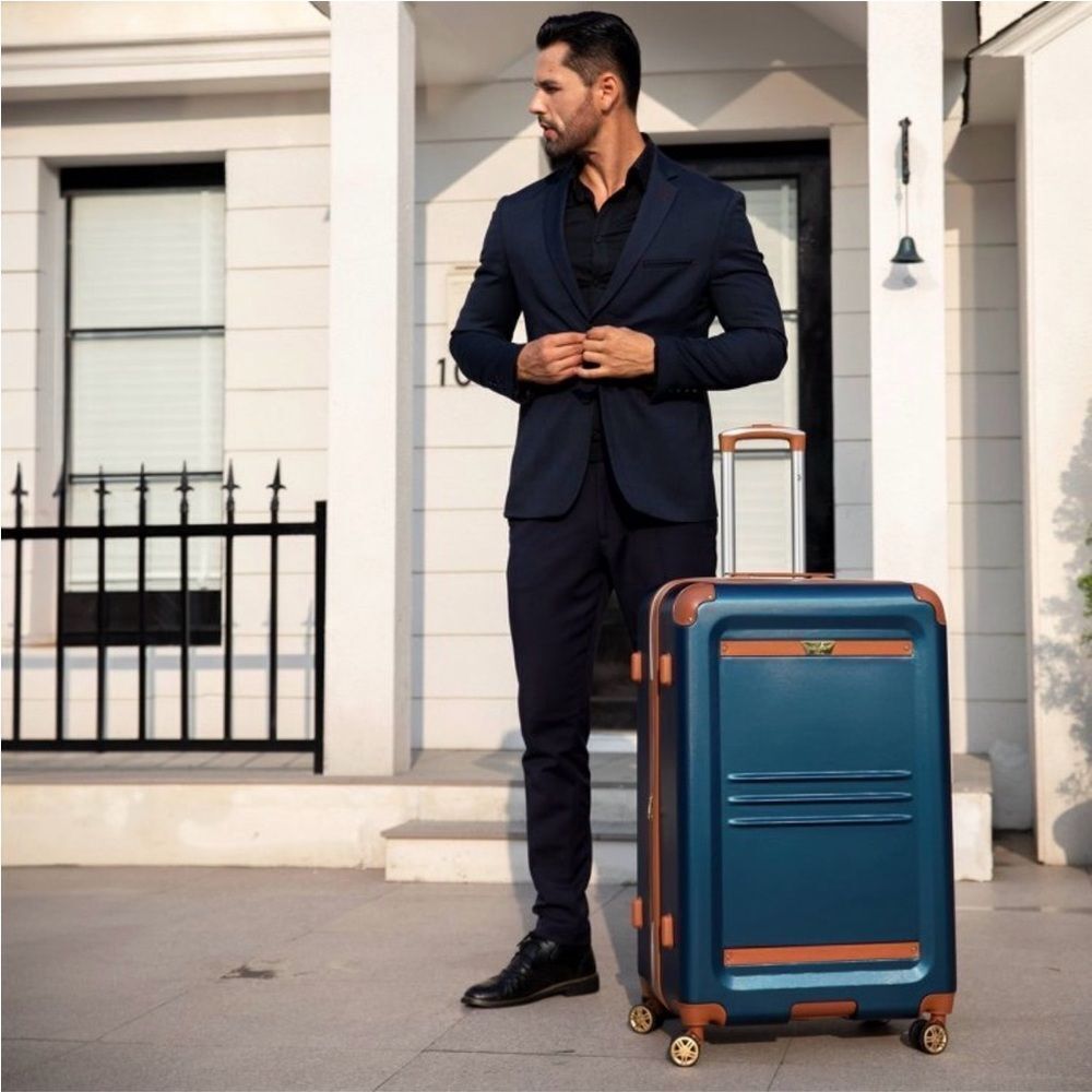 19V69 ITALIA Vintage Expandable Large on 1pc Luggage,suitcase travel bag 29 - Picture 4 of 16